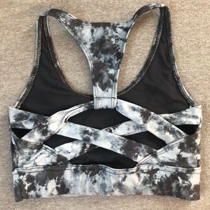 Onzie tie dye criss cross sports bra